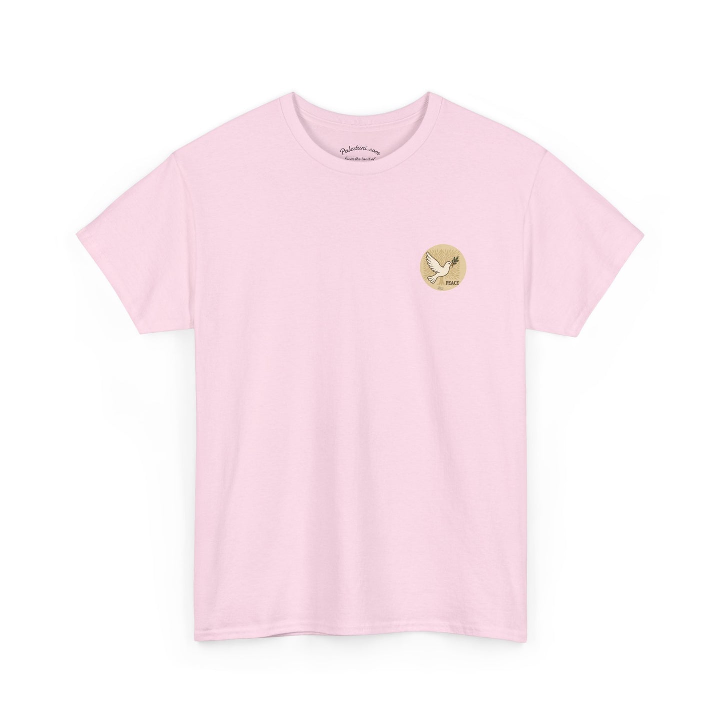 Maillot Palestine rose - "Zaytouna & Salam" - Impression Coeur