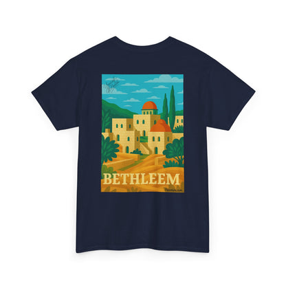 T-shirt Palestine - "Lumière de Bethléem" - Impression Dos