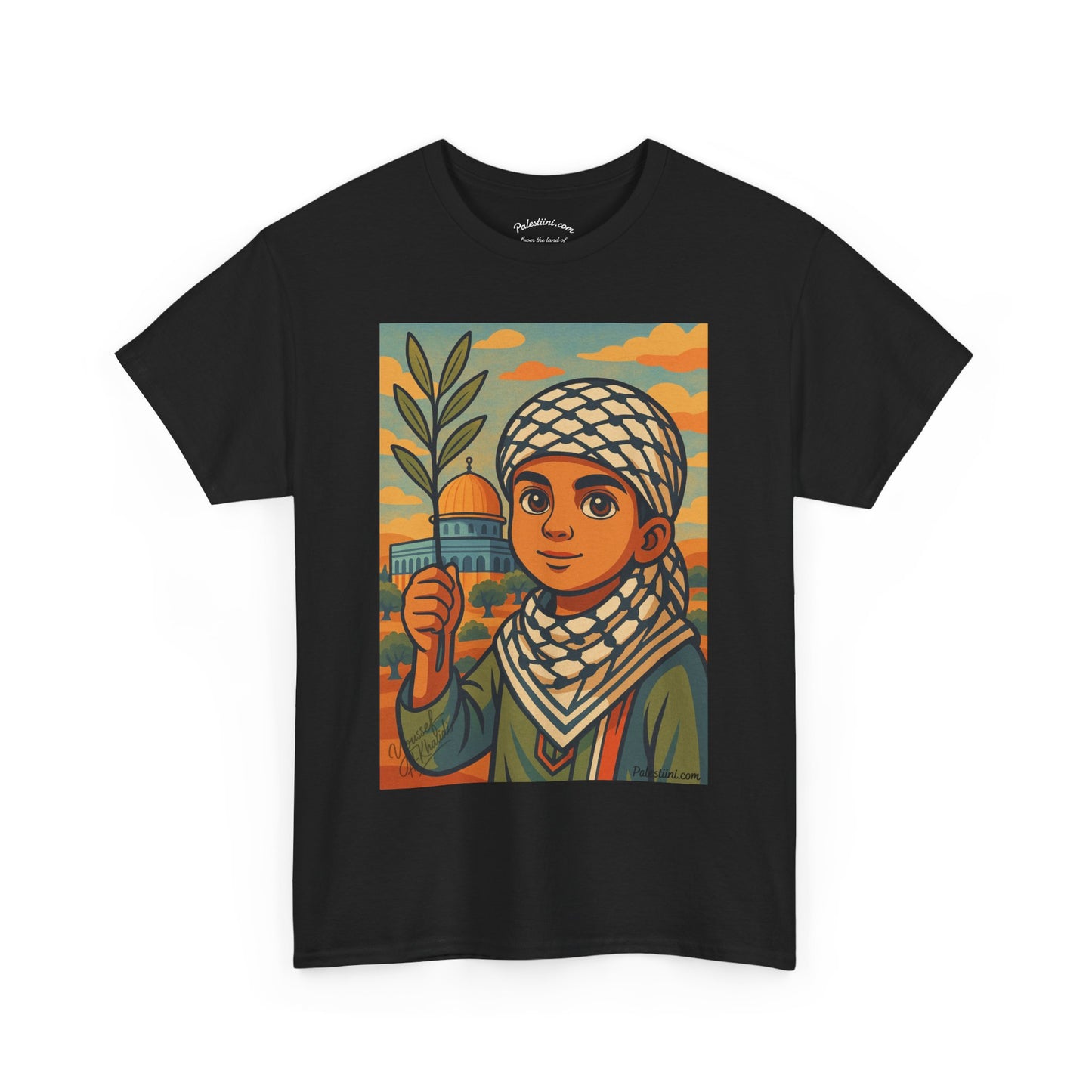 T-shirt Palestine - "Les Innocents de Jérusalem" - Impression Devant