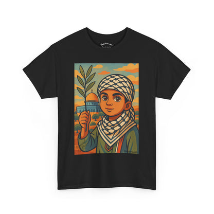 T-shirt Palestine - "Les Innocents de Jérusalem" - Impression Devant