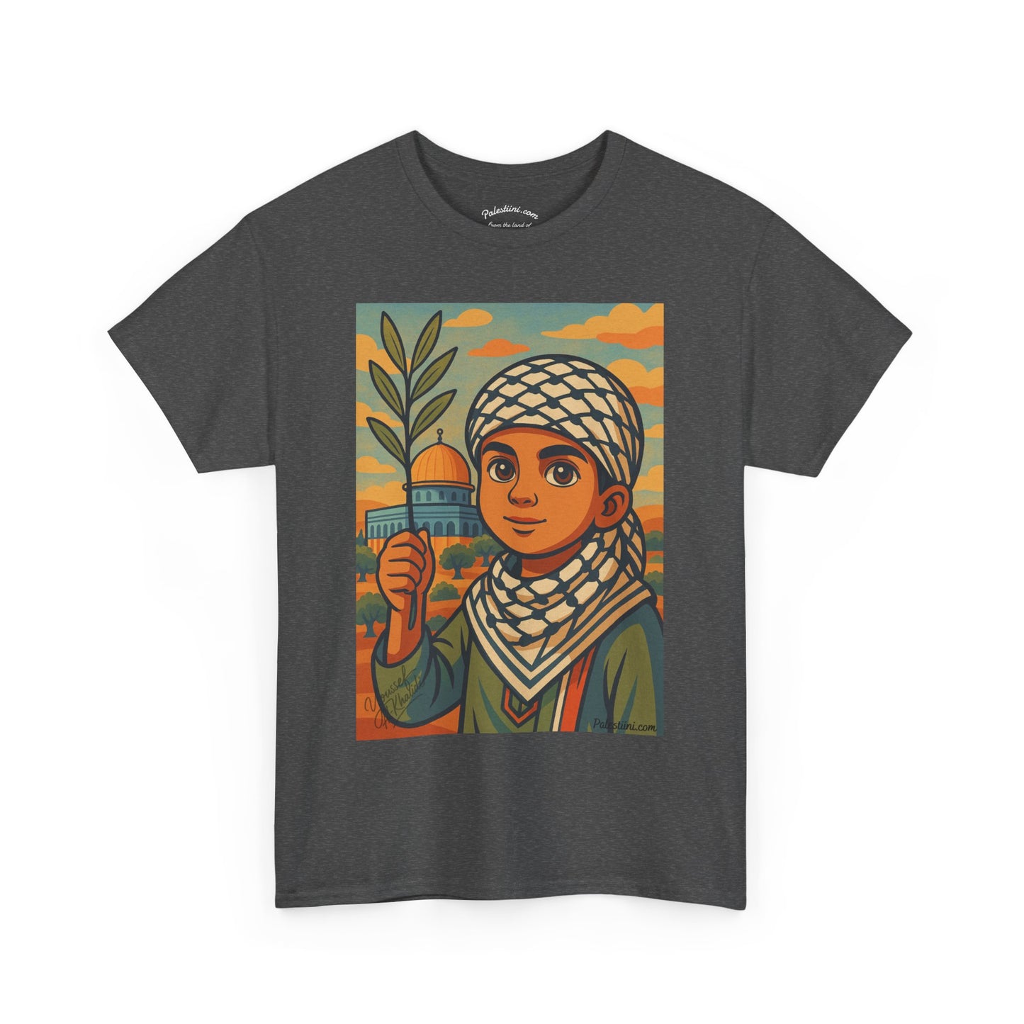 T-shirt Palestine - "Les Innocents de Jérusalem" - Impression Devant