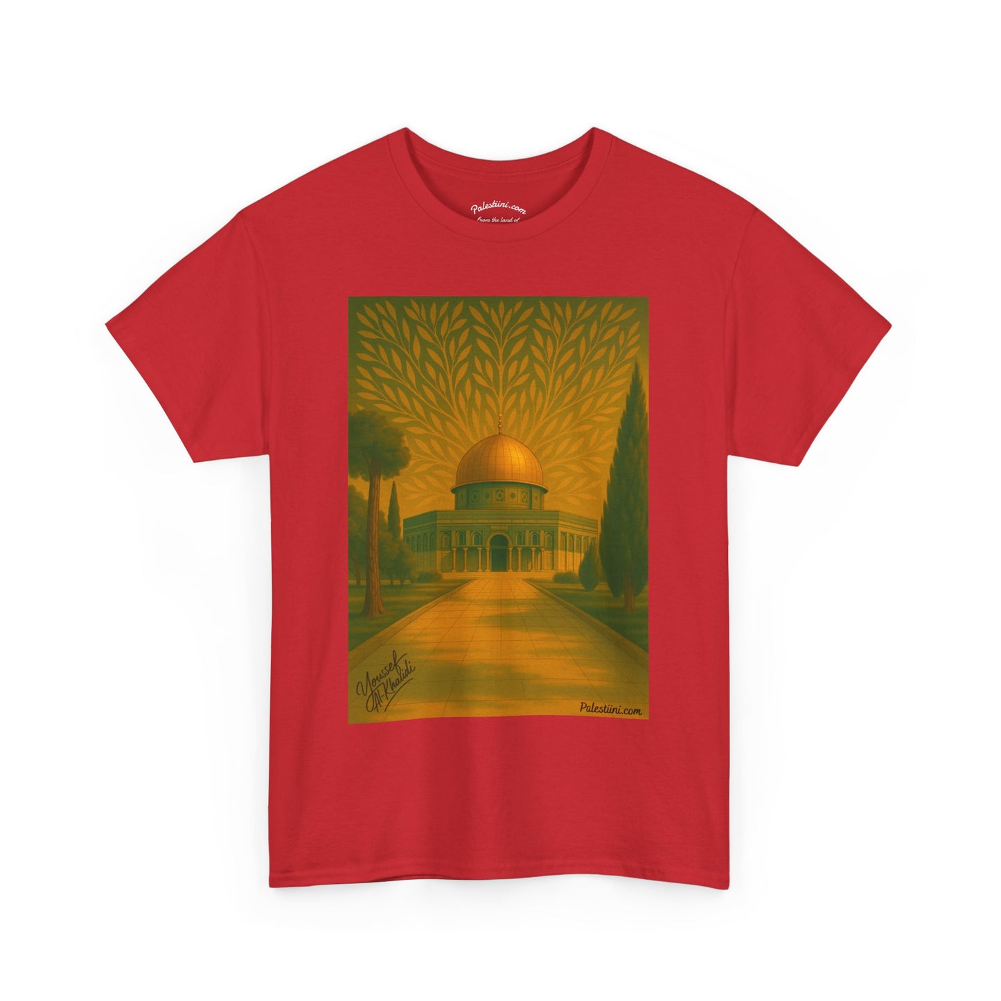 T-shirt Palestine - "Al-Aqsa, racine d’un peuple" - Impression Avant