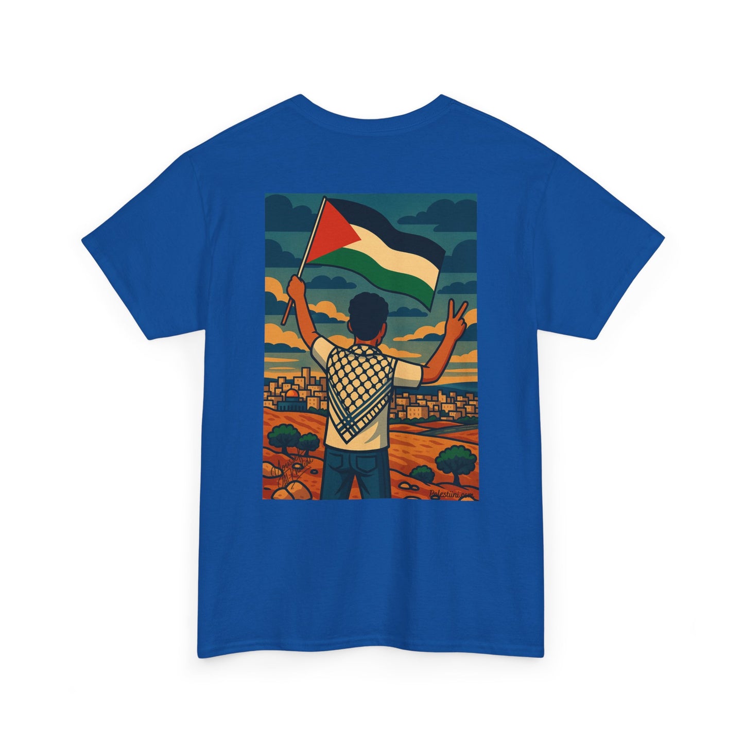 T-shirt Palestine - "Le Salut" - Impression Dos