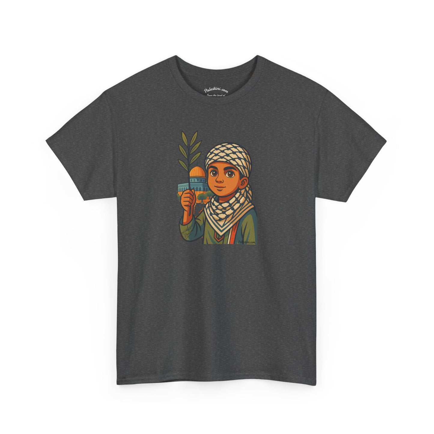 T-shirt Palestine - "Les Innocents de Jérusalem" - Impression Devant Transparent