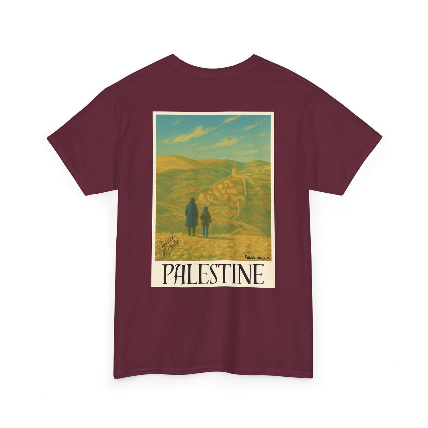 T-shirt Palestine homme - "Nos terres perdues" - Impression Dos