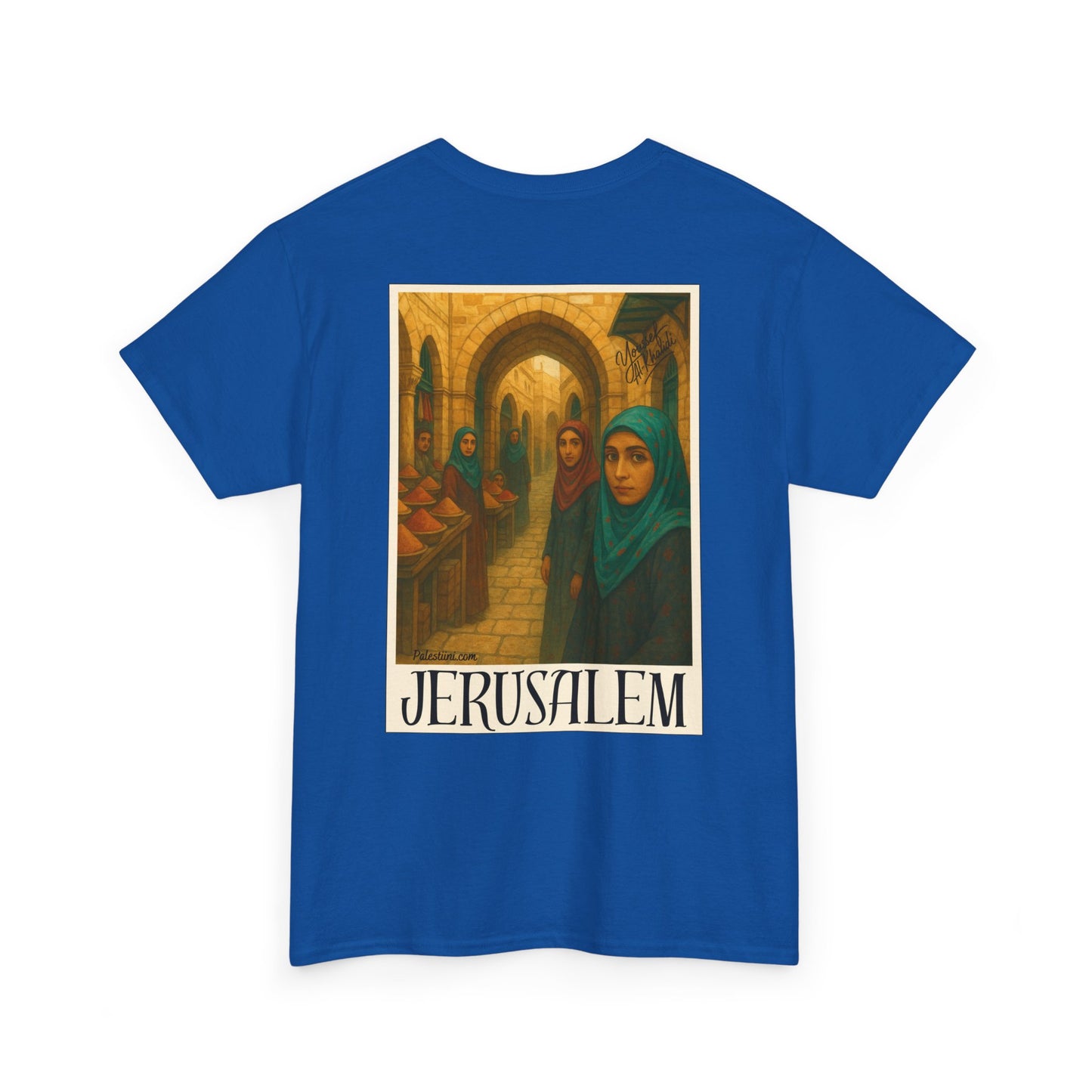 T-shirt Palestine - "Le Souk de Jerusalem" - Impression Dos
