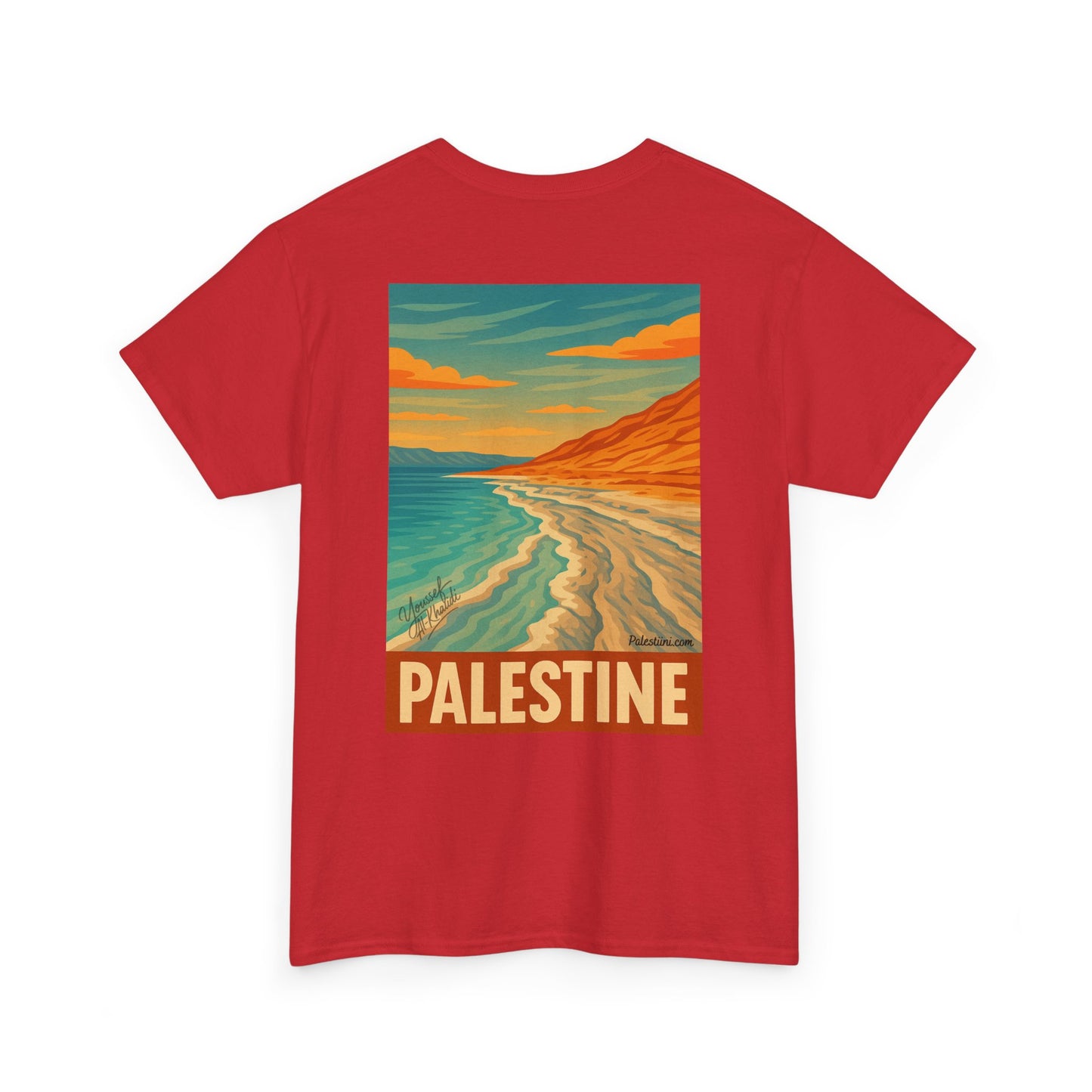 T-shirt Palestine - "Reflets de Palestine" - Impression Dos