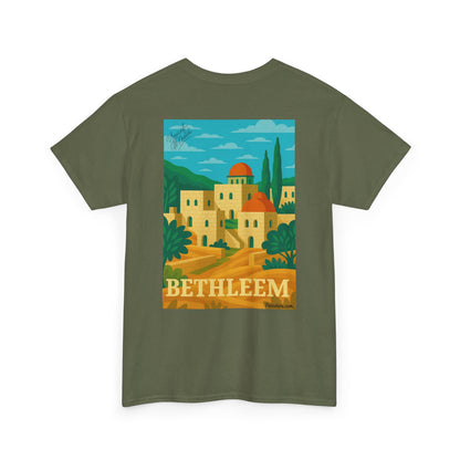 T-shirt Palestine - "Lumière de Bethléem" - Impression Dos