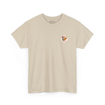 T-shirt Palestine - "Fi Qalbi Thawra" - Impression Coeur