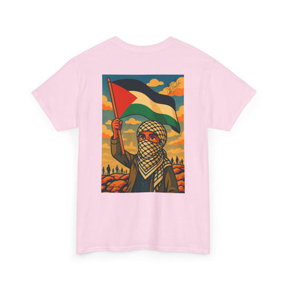 T-shirt Palestine - "Fier et Libre" - Impression Dos