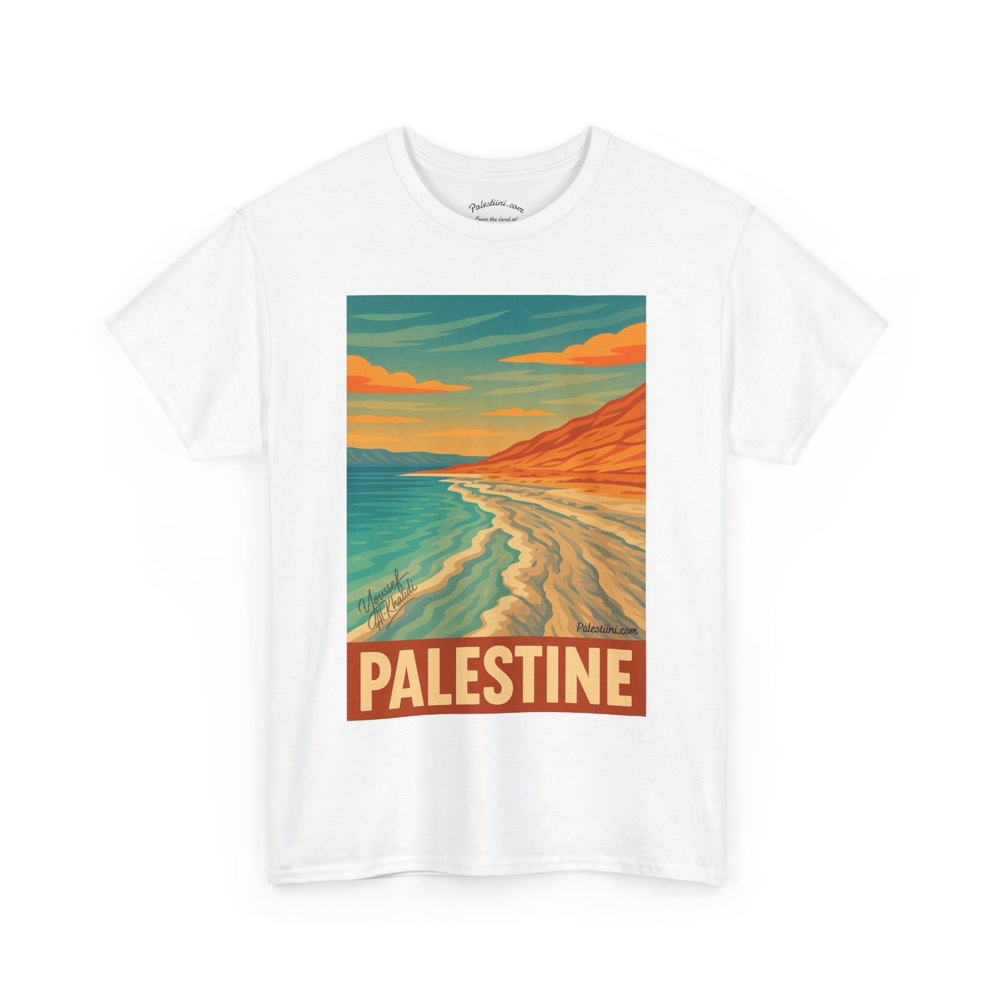 T-shirt Palestine - "Reflets de Palestine" - Impression Devant