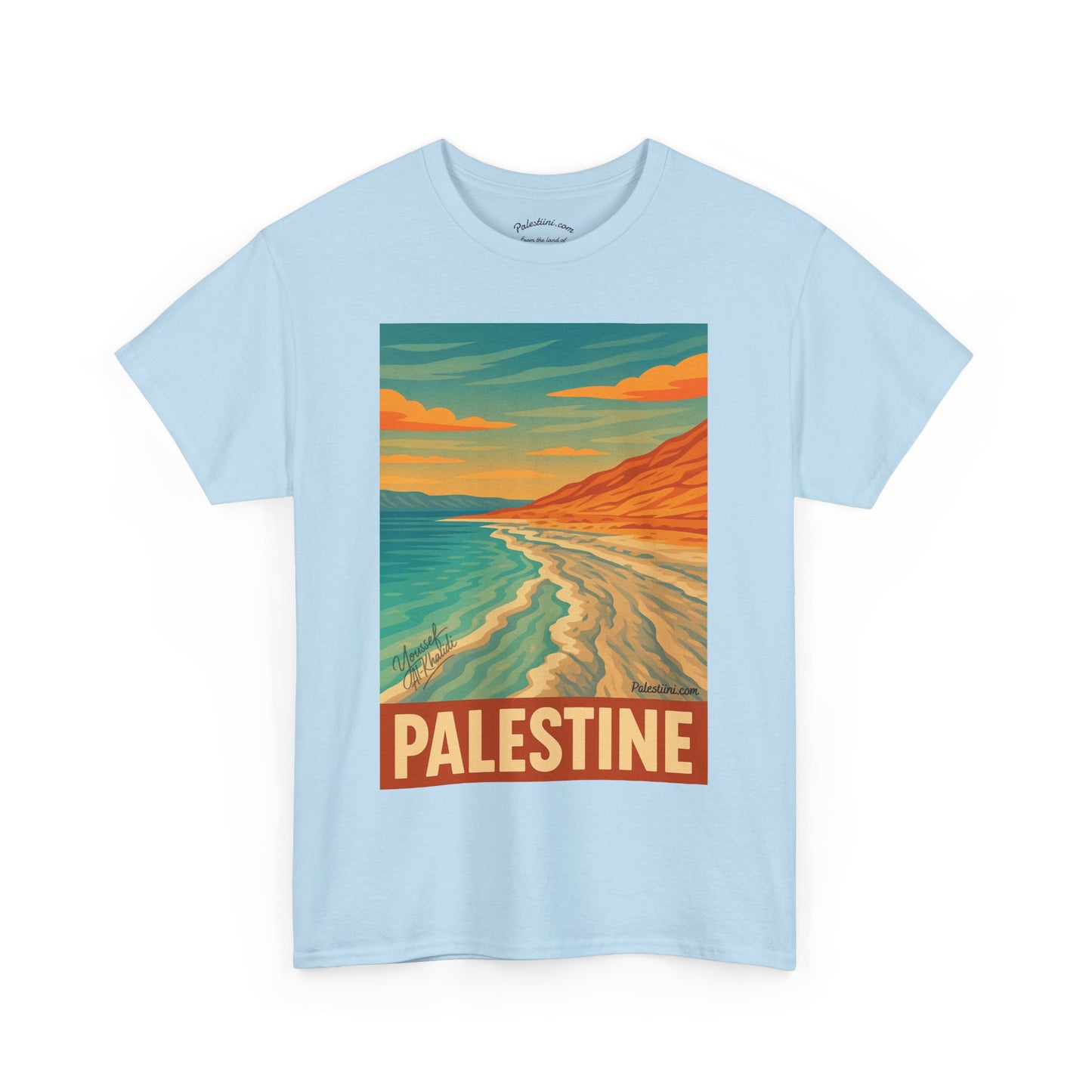 T-shirt Palestine - "Reflets de Palestine" - Impression Devant