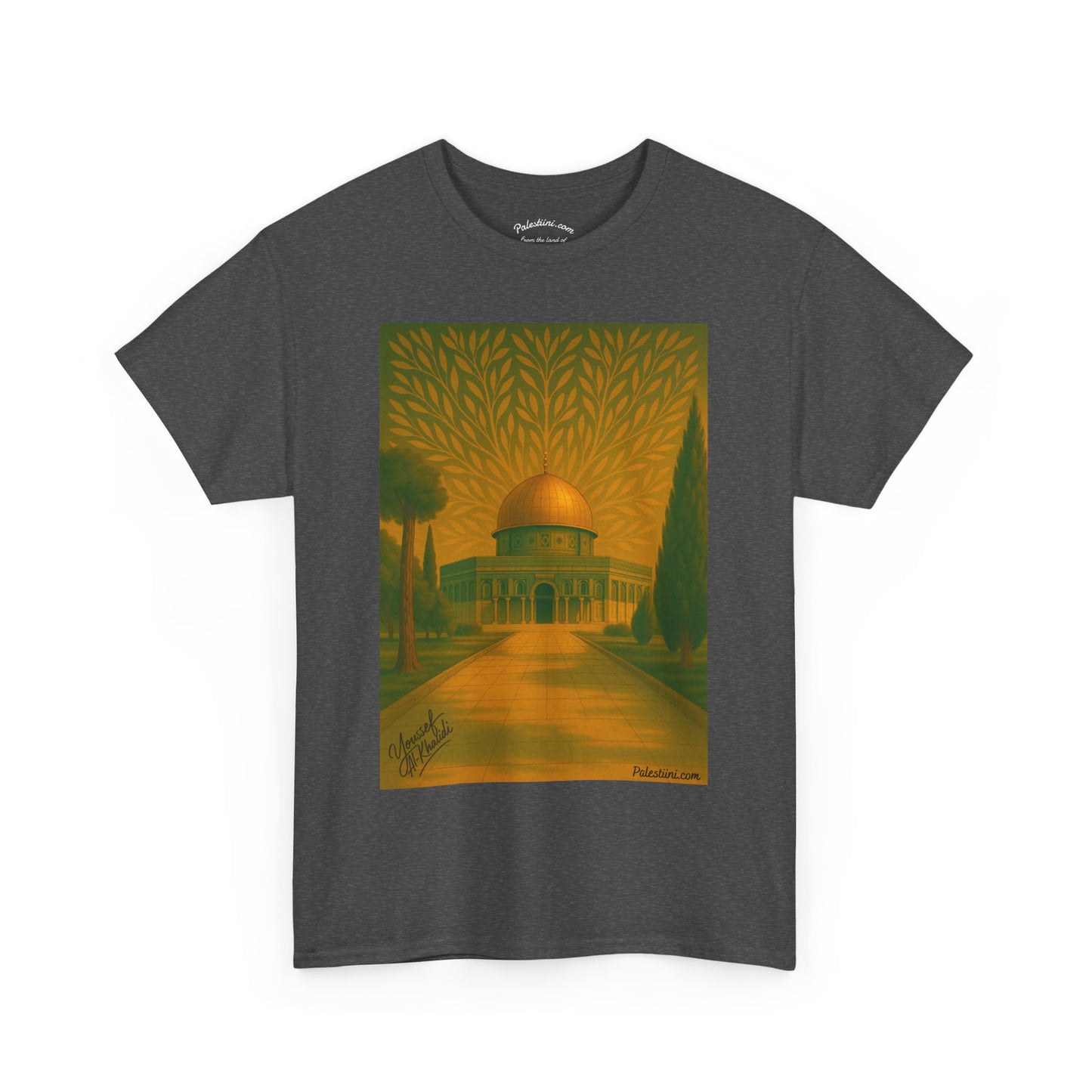 T-shirt Palestine - "Al-Aqsa, racine d’un peuple" - Impression Avant
