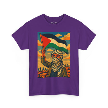 T-shirt Palestine - "Fier et Libre" - Impression Devant