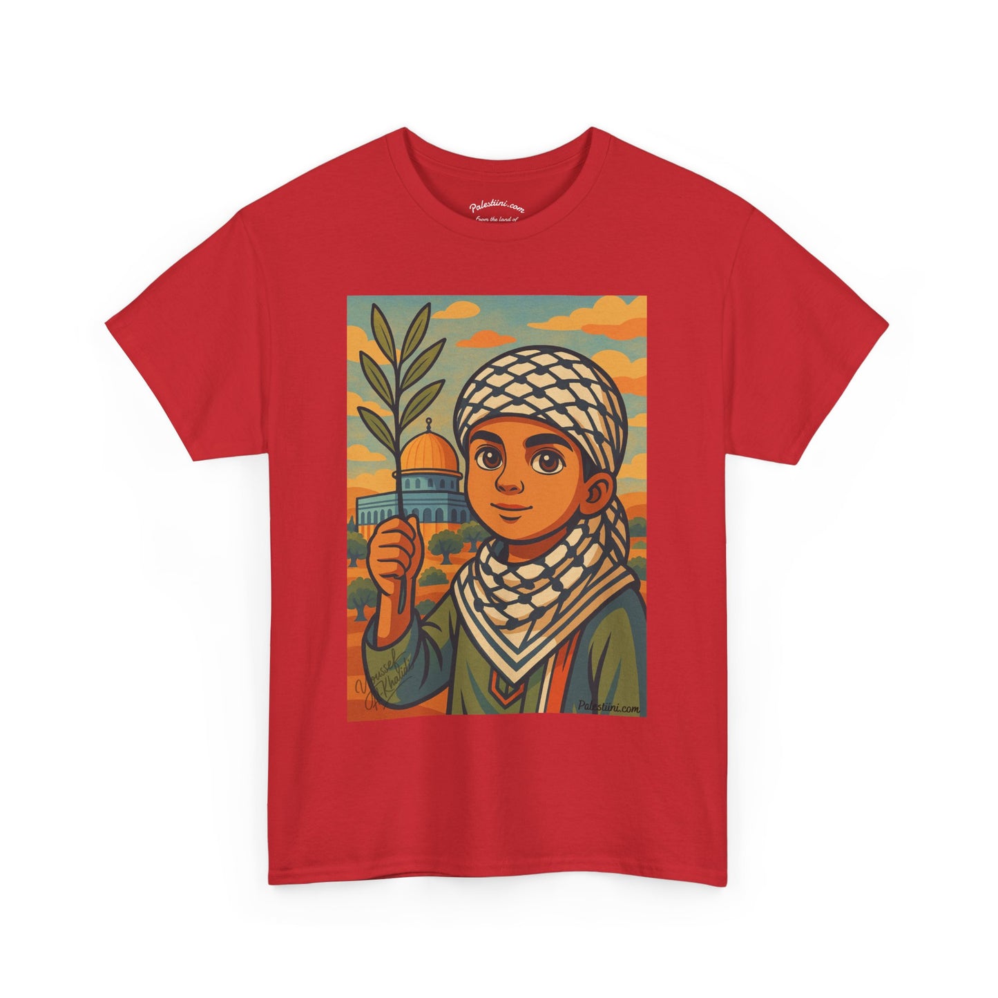 T-shirt Palestine - "Les Innocents de Jérusalem" - Impression Devant