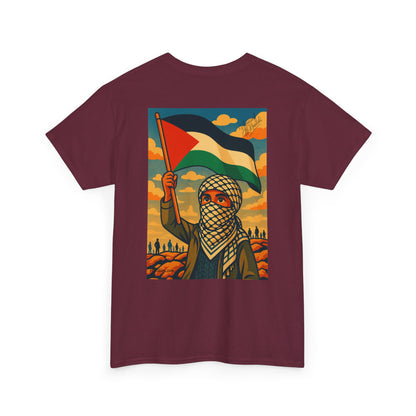 T-shirt Palestine - "Fier et Libre" - Impression Dos