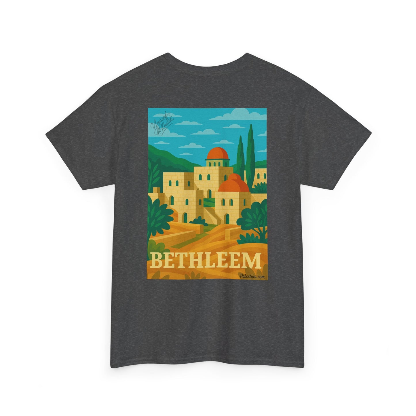 T-shirt Palestine - "Lumière de Bethléem" - Impression Dos