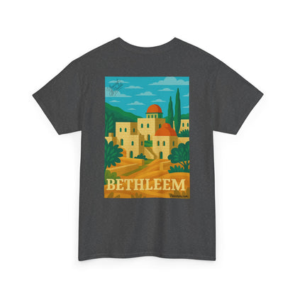 T-shirt Palestine - "Lumière de Bethléem" - Impression Dos