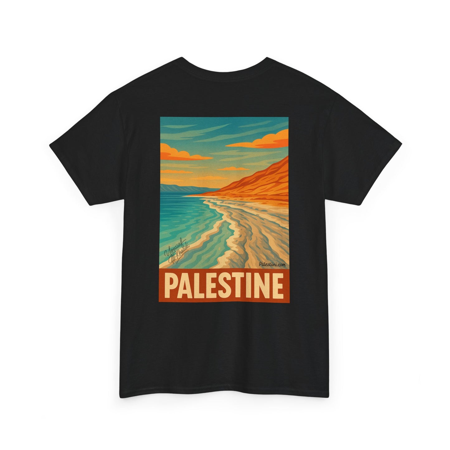 T-shirt Palestine - "Reflets de Palestine" - Impression Dos