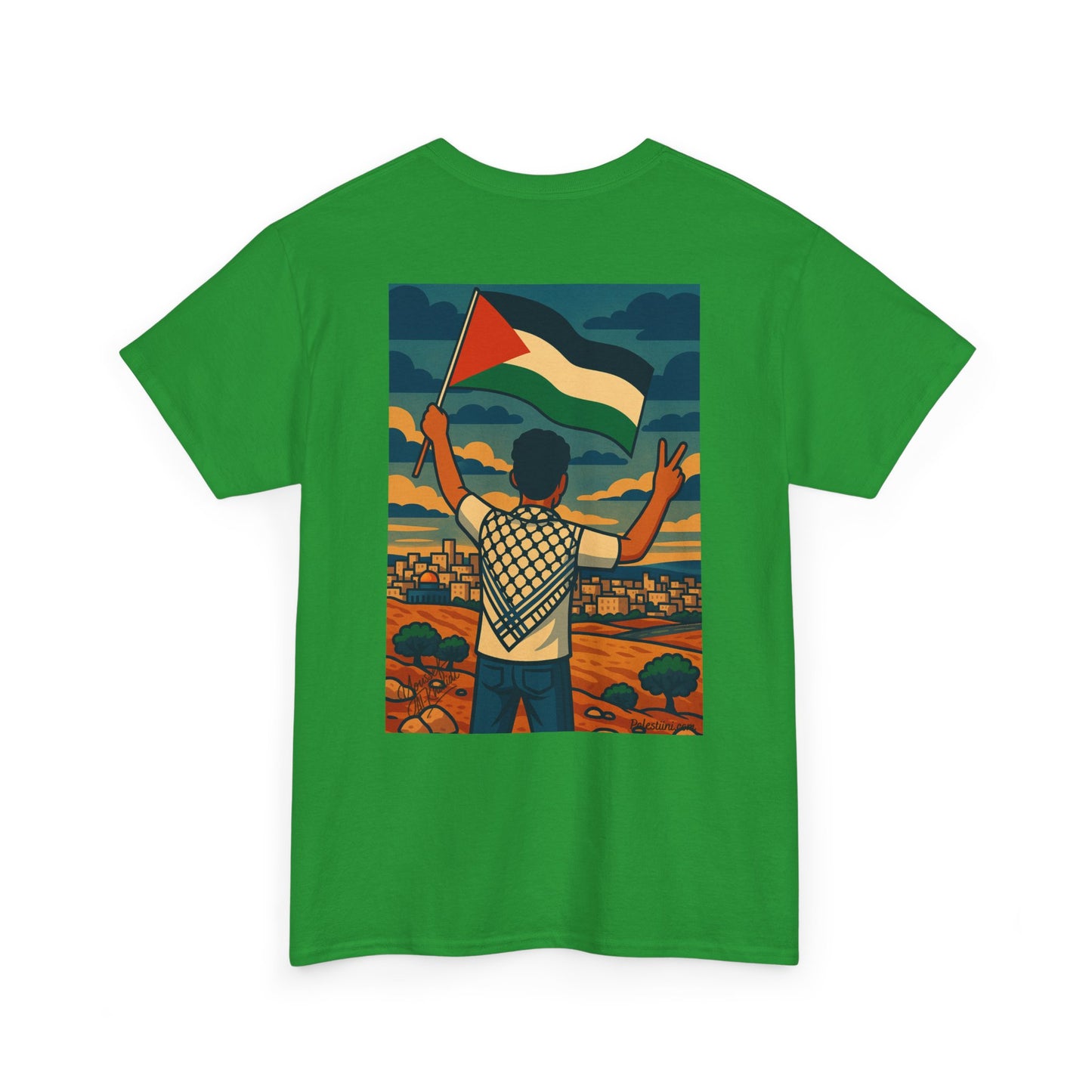 T-shirt Palestine - "Le Salut" - Impression Dos