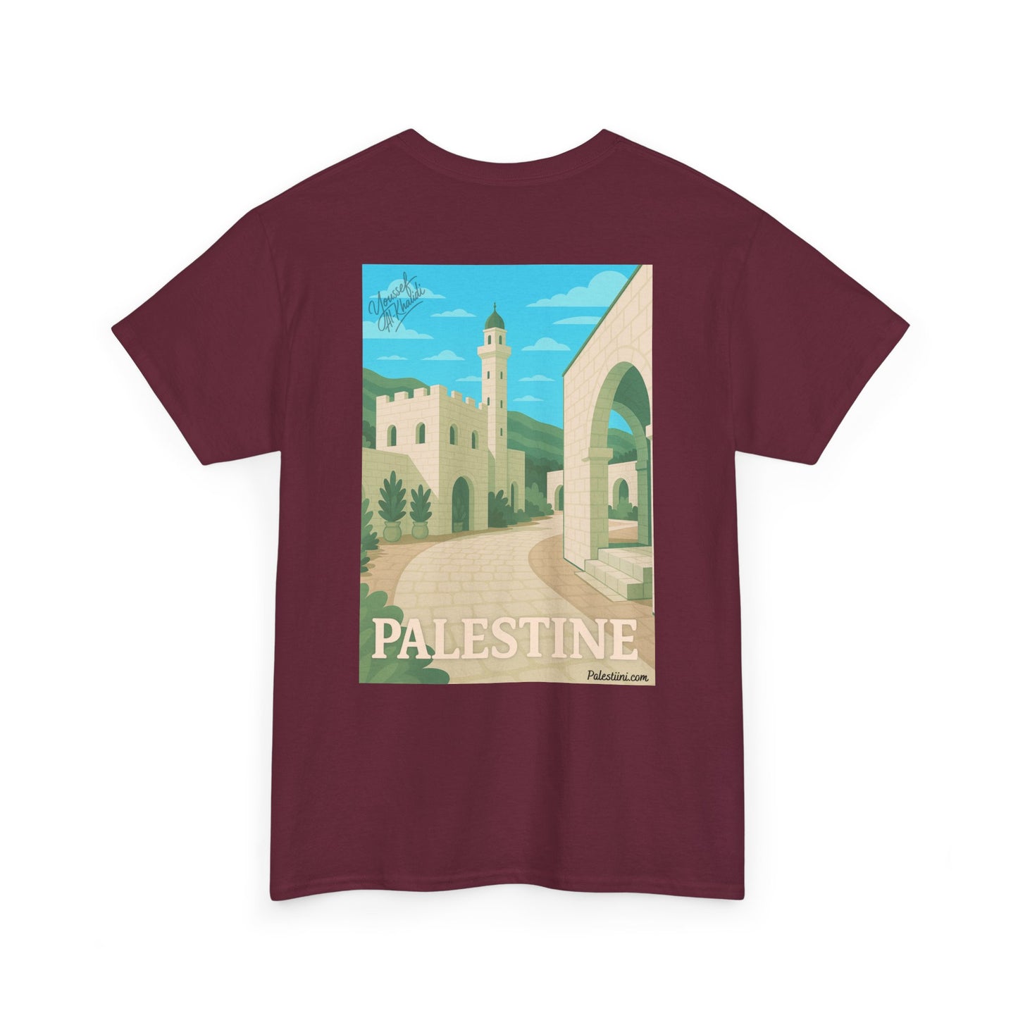 T-shirt Palestine - "Ruelle de Jerusalem" - Impression Dos