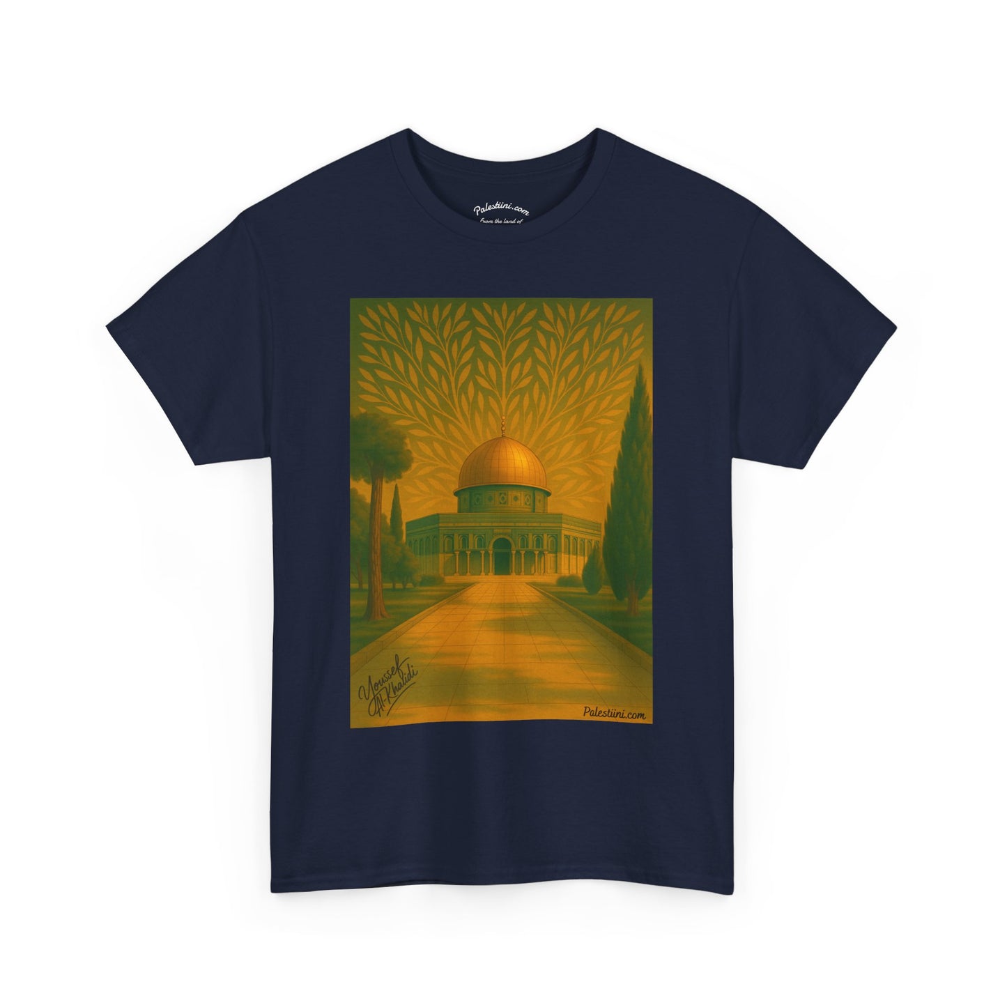 T-shirt Palestine - "Al-Aqsa, racine d’un peuple" - Impression Avant