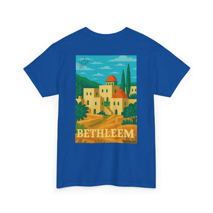 T-shirt Palestine - "Lumière de Bethléem" - Impression Dos
