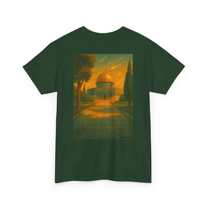 Palestine t shirt - "Al-Quds Eternelle" - Impression Dos et Cœur