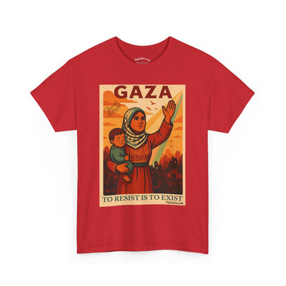 T-shirt Palestine - "Résister, c'est exister" - Impression Devant