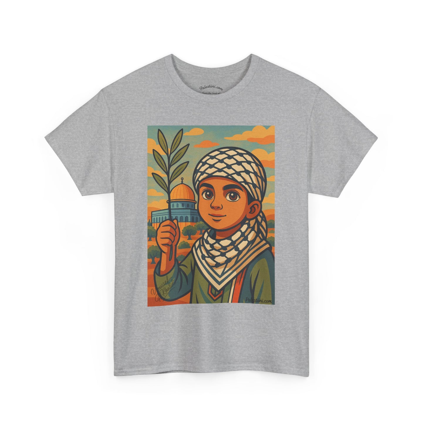 T-shirt Palestine - "Les Innocents de Jérusalem" - Impression Devant