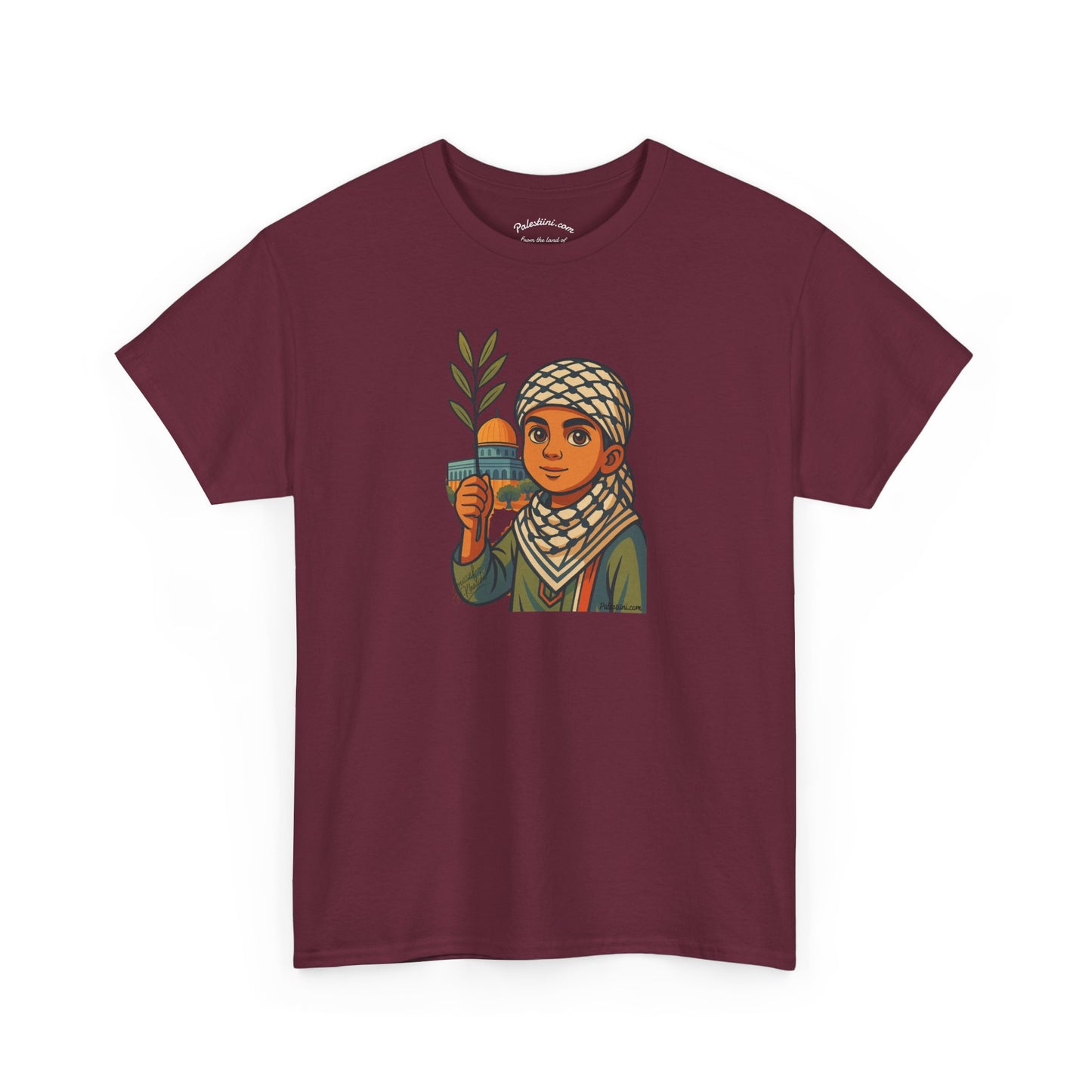 T-shirt Palestine - "Les Innocents de Jérusalem" - Impression Devant Transparent