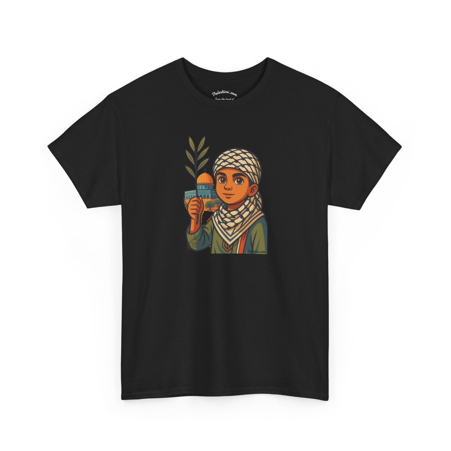 T-shirt Palestine - "Les Innocents de Jérusalem" - Impression Devant Transparent