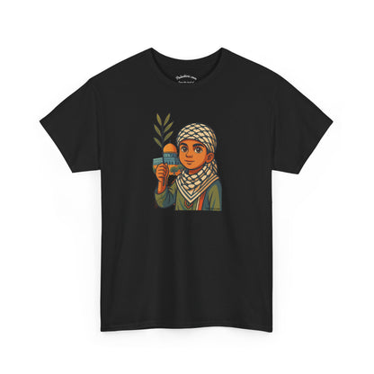 T-shirt Palestine - "Les Innocents de Jérusalem" - Impression Devant Transparent