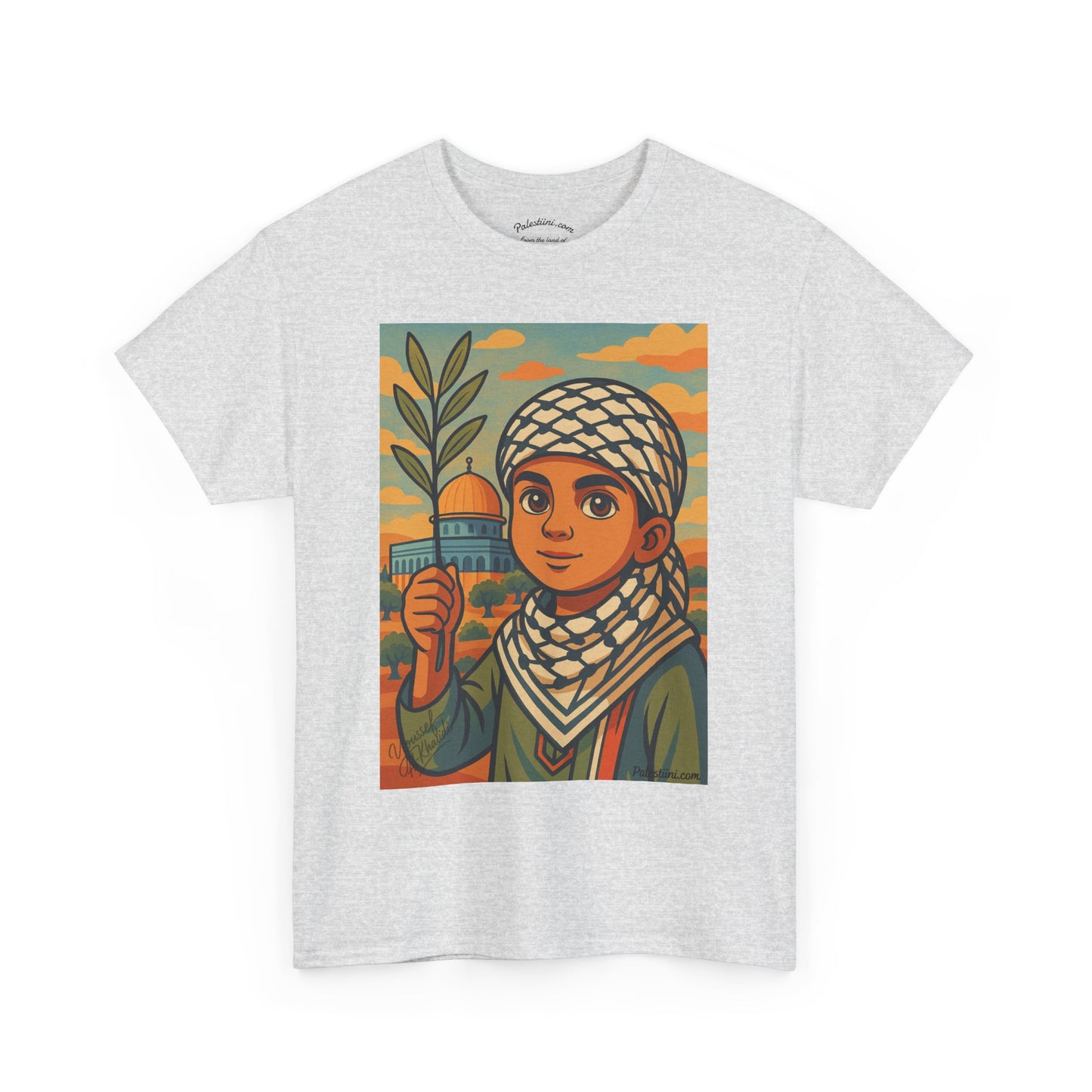 T-shirt Palestine - "Les Innocents de Jérusalem" - Impression Devant