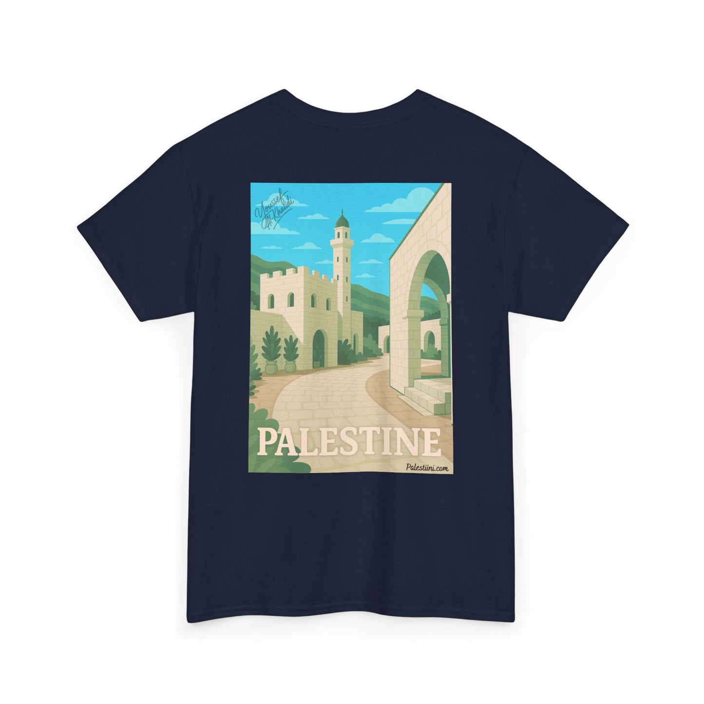 T-shirt Palestine - "Ruelle de Jerusalem" - Impression Dos