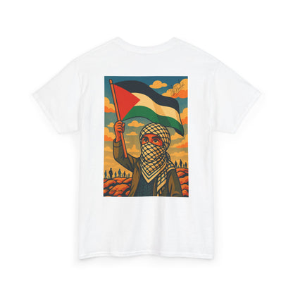 T-shirt Palestine - "Fier et Libre" - Impression Dos