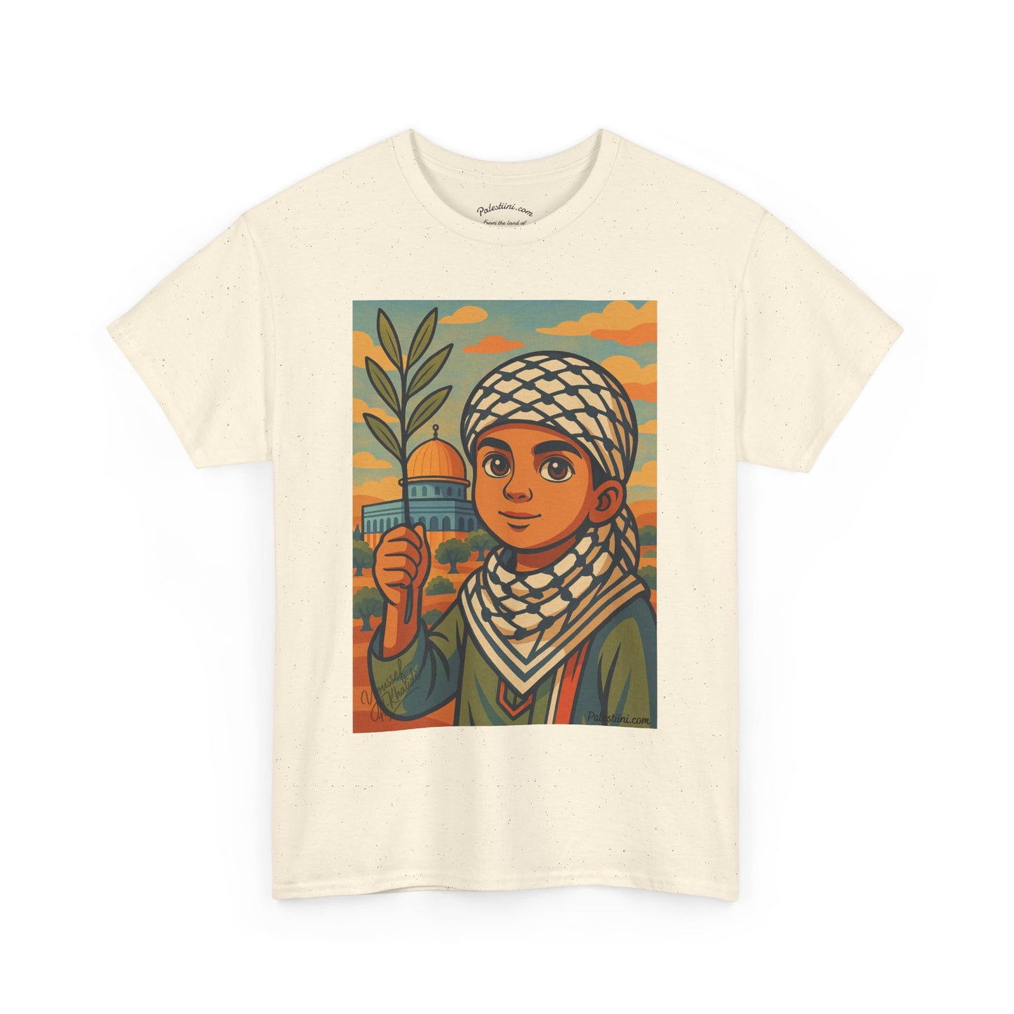 T-shirt Palestine - "Les Innocents de Jérusalem" - Impression Devant