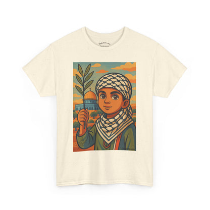T-shirt Palestine - "Les Innocents de Jérusalem" - Impression Devant