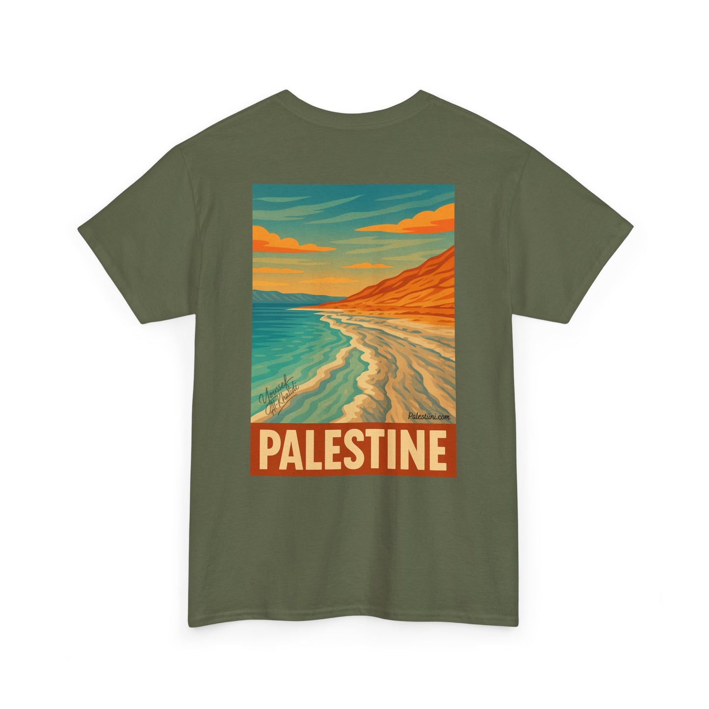 T-shirt Palestine - "Reflets de Palestine" - Impression Dos