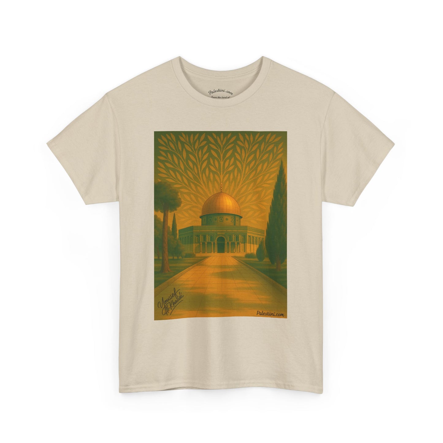 T-shirt Palestine - "Al-Aqsa, racine d’un peuple" - Impression Avant