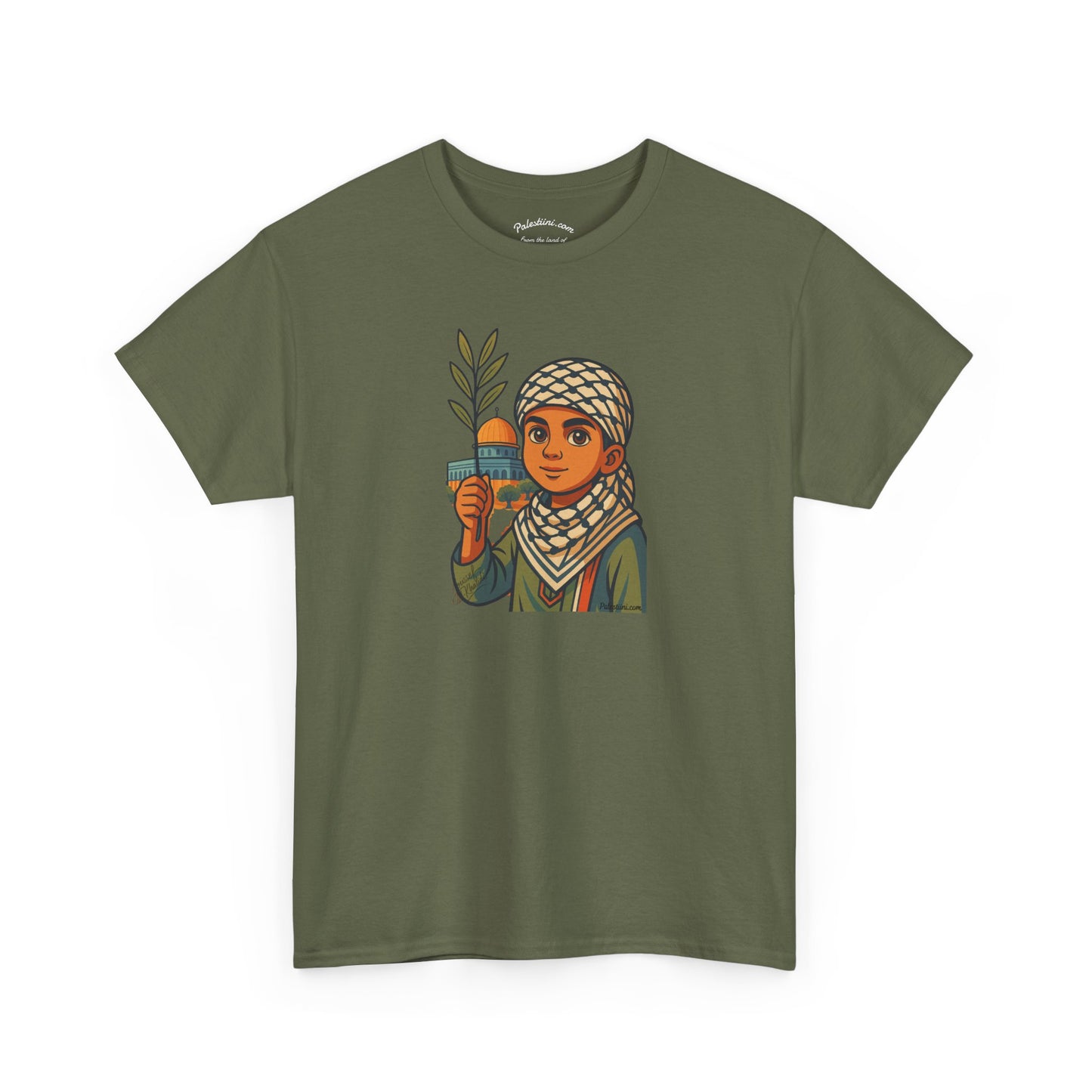 T-shirt Palestine - "Les Innocents de Jérusalem" - Impression Devant Transparent