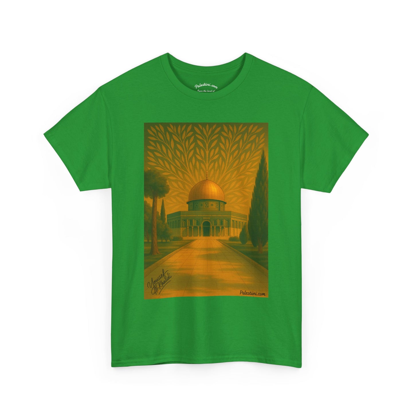T-shirt Palestine - "Al-Aqsa, racine d’un peuple" - Impression Avant