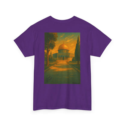 Palestine t shirt - "Al-Quds Eternelle" - Impression Dos et Cœur