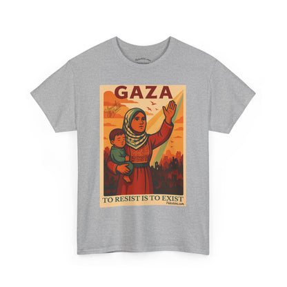 T-shirt Palestine - "Résister, c'est exister" - Impression Devant