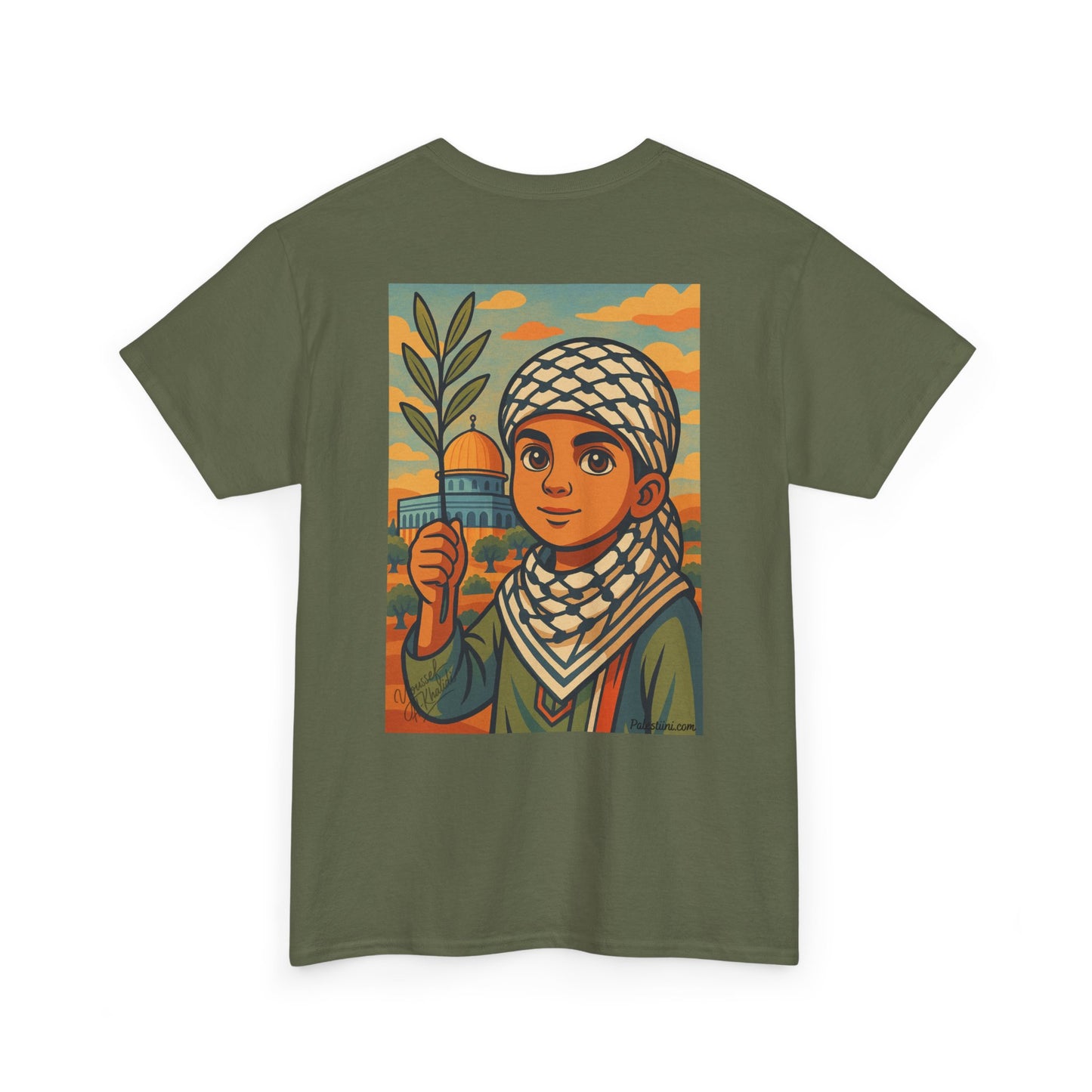T-shirt Palestine - "Enfant de Palestine" - Impression Dos