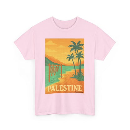 T-shirt Palestine - "Bord du Jourdain" - Impression Devant