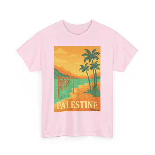 T-shirt Palestine - "Bord du Jourdain" - Impression Devant