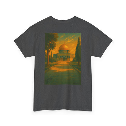 Palestine t shirt - "Al-Quds Eternelle" - Impression Dos et Cœur