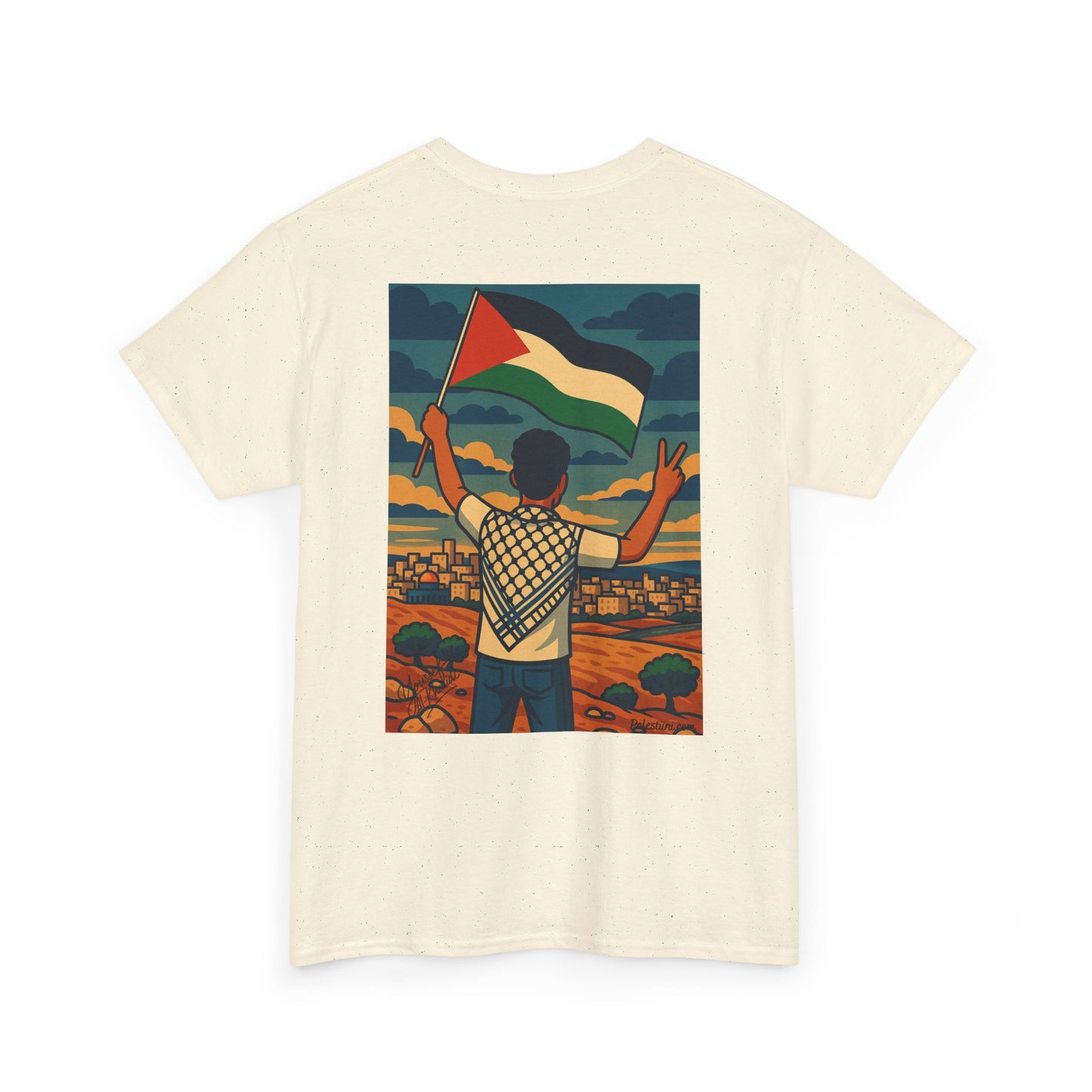 T-shirt Palestine - "Le Salut" - Impression Dos