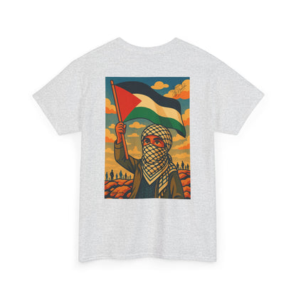 T-shirt Palestine - "Fier et Libre" - Impression Dos